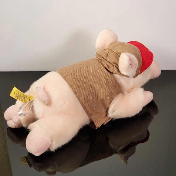 Miyoni Pink Piglet by‎ Aurora w Build A Bear Jacket & Matching Hat Plush Pig 9" - Picture 5 of 9